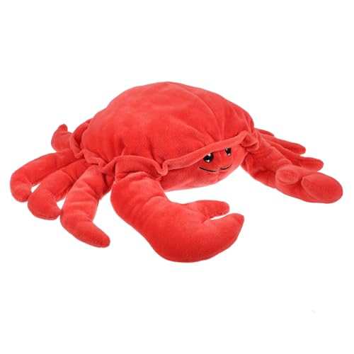 Beaupretty Weiche Krabben Handpuppe aus Baumwolle Interaktives Kinderspielzeug zum Geschichtenerzählen Kuschelige Stofftier Handspielpuppe für Rollenspiele und Puppentheater von Beaupretty