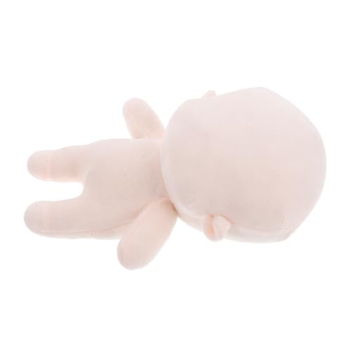 Beaupretty Weiche Plüschpuppe aus Kurzplüsch mit PP Baumwollfüllung Flexible Stoffpuppe Kuscheliges Leeres DIY Kreativspielzeug für Sammler und Bastelfans von Beaupretty
