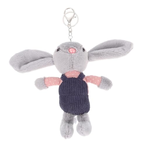 Beaupretty Weicher Plüsch hasenanhänger Kuscheltier mit Langen Ohren aus Langlebigem Pp baumwollmaterial Flauschiger Hase Schlüsselanhänger für Mädchen Babybett Dekoration und von Beaupretty