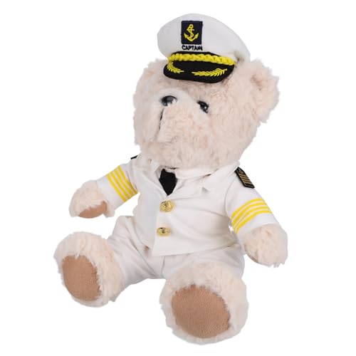 Beaupretty Weicher Plüschbär Captain Kuscheltier für Mädchen Weiches Stofftier zum Liebhaben Schlafen Dekoratives Kuscheltier als für Feiertage und Party von Beaupretty