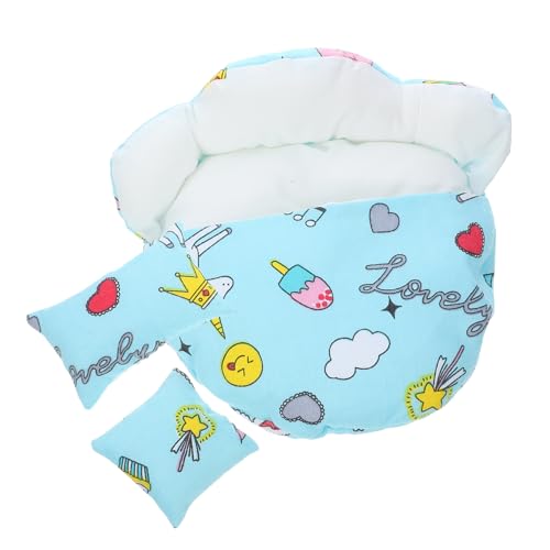 Beaupretty Weicher Wiederverwendbarer Puppenschlafsack aus Modisches Puppenzubehör mit Kissen Bequemes Mini Schlafsack für Puppenbett für Puppenliebhaber Beaupretty Weicher Wiederverwendbarer Puppenschlafsack aus Modisches Puppenzubehör mit Kissen Bequemes Mini Schlafsack für Puppenbett für Puppenliebhaber von Beaupretty