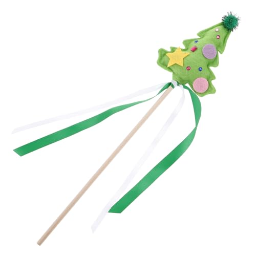 Beaupretty Weihnachtlicher Feenstab Weihnachtsbaum Design Handheld Party Requisite für Bühnenauftritte Festliche Dekoration Grün von Beaupretty