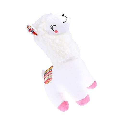 Beaupretty Weihnachtliches Alpaka Plüschtier Weiches Kuscheltier und Dekoratives Stofftier und Süßes Huggables Plüsch Alpaka für Gemütliche Stunden von Beaupretty