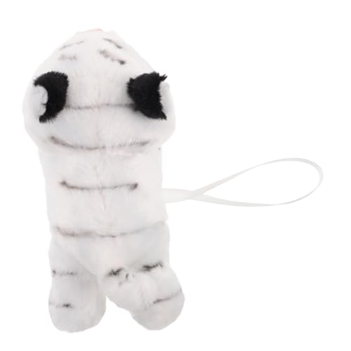 Beaupretty Weißer Tiger Plüsch Kuscheltier Schulterpuppe Weiches Plüschstofftier Cosplay Accessoire Tierkostüm Party Dekoration für Erwachsene von Beaupretty