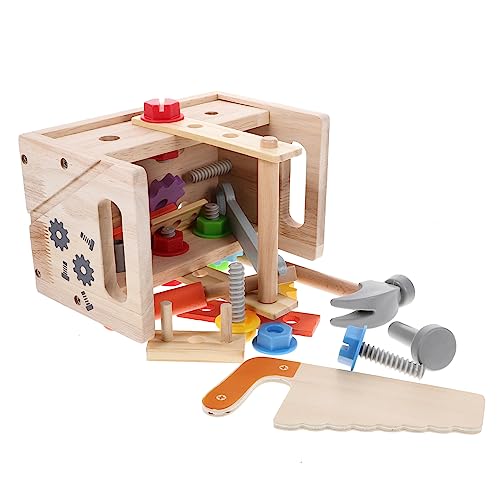 Beaupretty Werkzeugkoffer Spielset Handliches Lernspielzeug für Kreatives Rollenspiel Geburtstagsgeschenk Pädagogisches DIY Werkzeugkasten Set für Mädchen und Jungen von Beaupretty