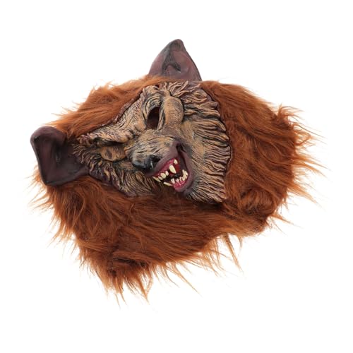 Beaupretty Werwolf Maske Vollkopf Realistische Tiermaske für Halloween Cosplay Maskerade für Erwachsene Atmungsaktive Komfortable Beaupretty Werwolf Maske Vollkopf Realistische Tiermaske für Halloween Cosplay Maskerade für Erwachsene Atmungsaktive Komfortable von Beaupretty