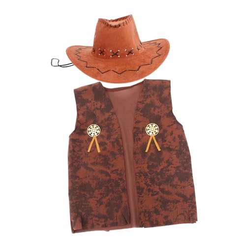 Beaupretty Western Cowboy Kostüm für Herren mit Stylischem Hut Langlebigem Design und Bequemem Schnitt Geeignet für Karneval Halloween und Themenpartys Cowboyhut und Passendem Outfit Beaupretty Western Cowboy Kostüm für Herren mit Stylischem Hut Langlebigem Design und Bequemem Schnitt Geeignet für Karneval Halloween und Themenpartys Cowboyhut und Passendem Outfit von Beaupretty