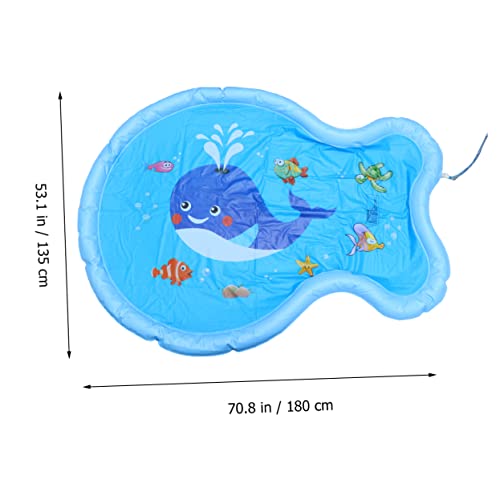 Beaupretty Whale Spray Pad Wasserspielmatte für Garten und Strand Aufblasbar Strapazierfähiges Kunststoffmaterial Geeignet für Kleinkinder Outdoor für Sommer und Poolspaß Beaupretty Whale Spray Pad Wasserspielmatte für Garten und Strand Aufblasbar Strapazierfähiges Kunststoffmaterial Geeignet für Kleinkinder Outdoor für Sommer und Poolspaß von Beaupretty