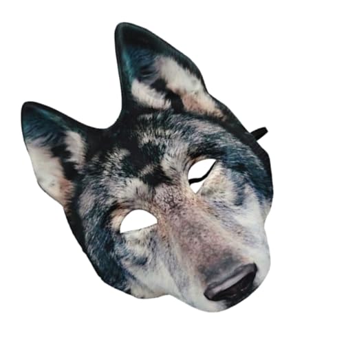 Beaupretty Wolfskopfmaske für Halloween 3D-Tiermaske Gruselige Wolfsmaske Bequeme Materialien Exquisites Design Realistische Wolfskostümmaske Beaupretty Wolfskopfmaske für Halloween 3D-Tiermaske Gruselige Wolfsmaske Bequeme Materialien Exquisites Design Realistische Wolfskostümmaske von Beaupretty
