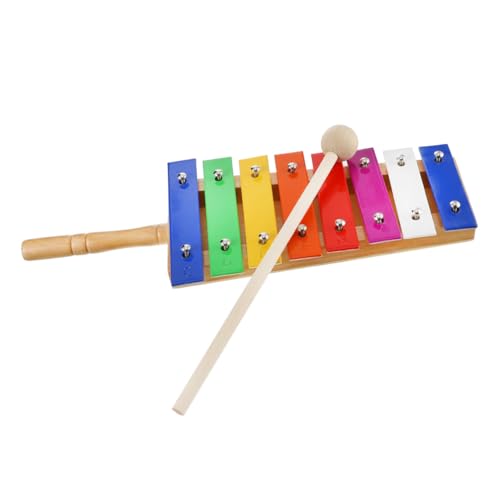 Beaupretty Xylophon Percussion aus Holz mit Bunten Aluminiumplatten Kindersicheres Musikinstrument für Kleinkinder Fördert Musikalische Früherziehung und Spielerisches Lernen von Beaupretty