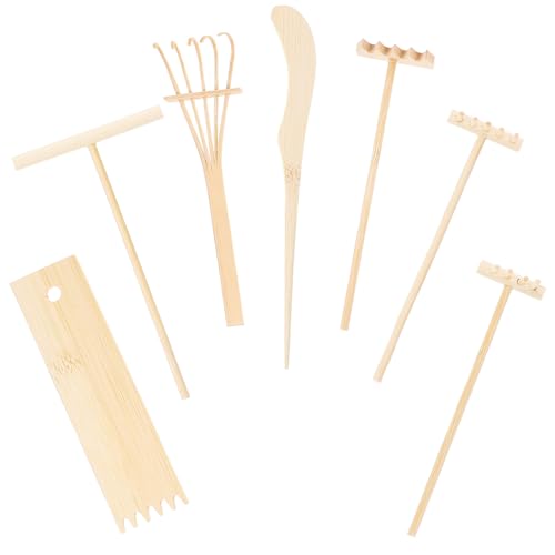 Beaupretty Zen-mini-rechen Für Schreibtisch DIY Tisch Miniatur Rechen Mikro Rechen Dekorative Kleine von Beaupretty