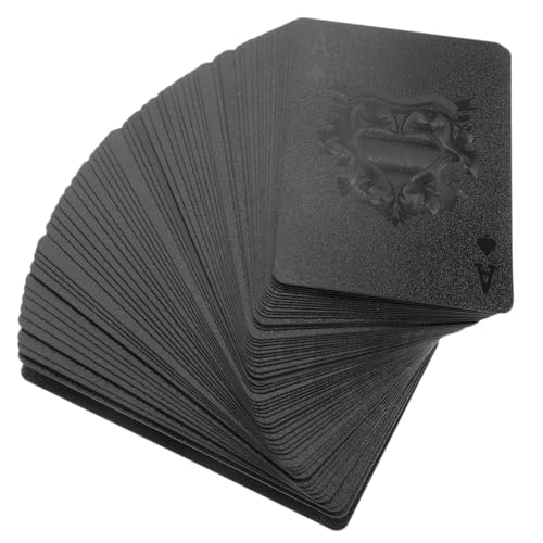 Beaupretty wasserdichte Pokerkarten Schwarz-Gold mit Totenkopfmotiv Robustes Kunststoff Kartendeck für Familienspiele Partys und Freizeit Leicht Tragbar Wetterfest und Vielseitig Einsetzbar Beaupretty wasserdichte Pokerkarten Schwarz-Gold mit Totenkopfmotiv Robustes Kunststoff Kartendeck für Familienspiele Partys und Freizeit Leicht Tragbar Wetterfest und Vielseitig Einsetzbar von Beaupretty