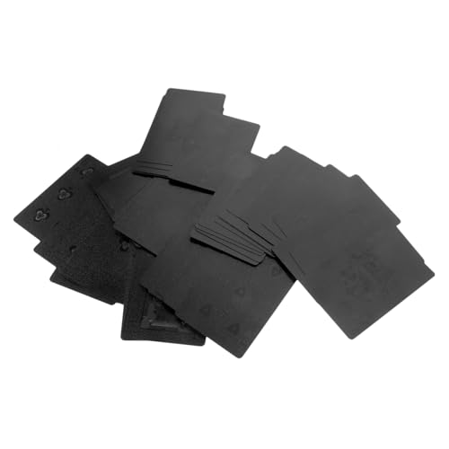 Beaupretty wasserdichte Schwarze Gold Pokerkarten aus Robustem Kunststoff Kreative Design Spielkarten für Unterhaltung Langlebiges Dickes Kartenspiel für Brettspiele und Zaubervorführungen von Beaupretty