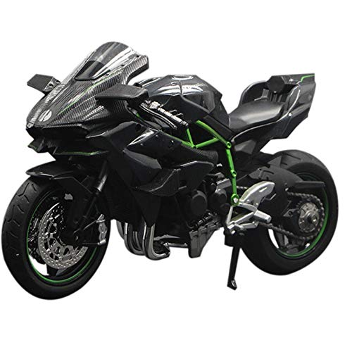 Beausoleil 1:12 H2 R Motorrad Druckgusslegierung Modell Spielzeug Schwarz Ninja H2R Motorrad Abnehmbare Kollektion Schwarz von Beausoleil