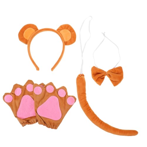 Beavorty 1 Satz Affenohren Stirnband Affenkostümschwanz Affenohren Und Ohrig Tierisches Affenkostüm Verkleiden Affenkostüm-requisiten Zirkus Plastik Brown Beavorty 1 Satz Affenohren Stirnband Affenkostümschwanz Affenohren Und Ohrig Tierisches Affenkostüm Verkleiden Affenkostüm-requisiten Zirkus Plastik Brown von Beavorty