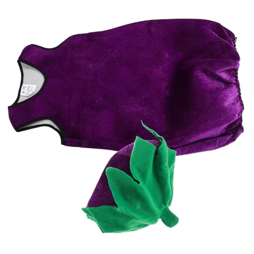 Beavorty 1 Satz Auberginenstyling -Leistungskostüm lustig Cosplay-Dekorationen Gemüsekostüm für Cosplay -Requisite Cosplay-Party-Kostüm Gemüsekleidung Stoff Violett Beavorty 1 Satz Auberginenstyling -Leistungskostüm lustig Cosplay-Dekorationen Gemüsekostüm für Cosplay -Requisite Cosplay-Party-Kostüm Gemüsekleidung Stoff Violett von Beavorty
