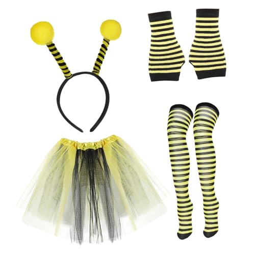 Beavorty 1 Satz Bienenanzuganzug Bienenkostüm Damen Biene für Frauen Party Bienenkostüme für Damen Stirnband erste Bienen-Tutu Tutus für Mädchen Bienenkostüm Mädchen Tuch Beavorty 1 Satz Bienenanzuganzug Bienenkostüm Damen Biene für Frauen Party Bienenkostüme für Damen Stirnband erste Bienen-Tutu Tutus für Mädchen Bienenkostüm Mädchen Tuch von Beavorty