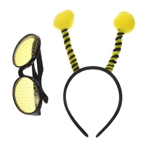 Beavorty 1 Satz Bienenhaarbandbrille Set Bienen Stirnband Bienenbrillen Bienendekor Rechtschreibung Halloween Bienenkostümzubehör Kit Bienenprop Plastik Beavorty 1 Satz Bienenhaarbandbrille Set Bienen Stirnband Bienenbrillen Bienendekor Rechtschreibung Halloween Bienenkostümzubehör Kit Bienenprop Plastik von Beavorty