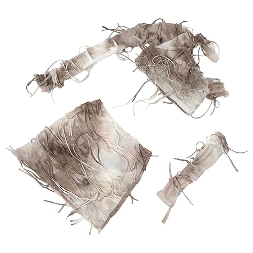 Beavorty 1 Satz Damen Halloween Kostüm Buntes Top mit Rock und Ärmeln für Partys und Strand Vielseitige Kostümaccessoires für Sommerveranstaltungen von Beavorty