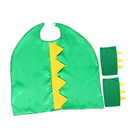 Beavorty 1 Satz Dinosaurier Umhang für Halloween Kostüm mit Drachenarmband und Stacheln Grün Gelb für Partys und Aufführungen Beavorty 1 Satz Dinosaurier Umhang für Halloween Kostüm mit Drachenarmband und Stacheln Grün Gelb für Partys und Aufführungen von Beavorty