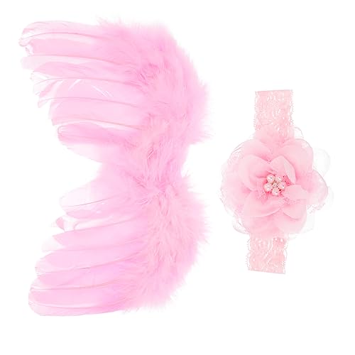 Beavorty 1 Satz Entzückendem Fotografie Stirnband mit Flügel und Blumenmuster Kostüm Requisiten für Neugeborene für Geburtstagsfeiern und Fotoshootings Beavorty 1 Satz Entzückendem Fotografie Stirnband mit Flügel und Blumenmuster Kostüm Requisiten für Neugeborene für Geburtstagsfeiern und Fotoshootings von Beavorty