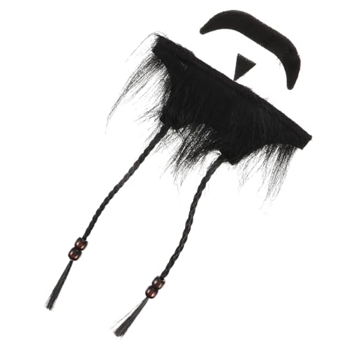 Beavorty 1 Satz Fake Beard für Cosplay Realistischer Piraten mit Hochwertige Selbstklebende Kunsthaare für Kostümparty Halloween Teiliges Zubehör für Männer von Beavorty
