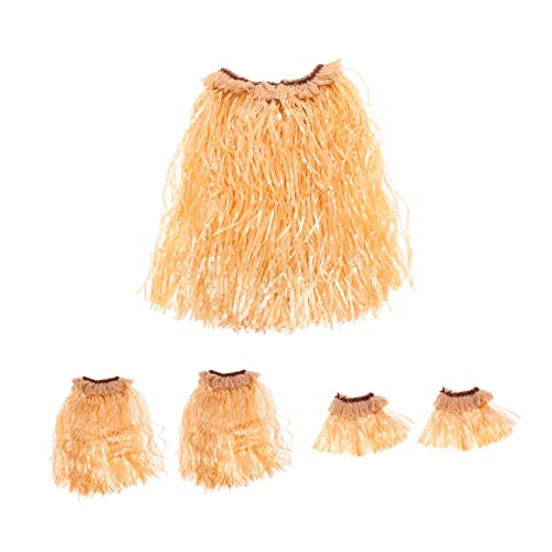 Beavorty 1 Satz Hawaiian Party Kostüm Teiliges Grasrock Ensemble für Themen Events Langlebig Leicht für Hochzeiten Geburtstagsfeiern Mottopartys Hautfreundliches Material von Beavorty