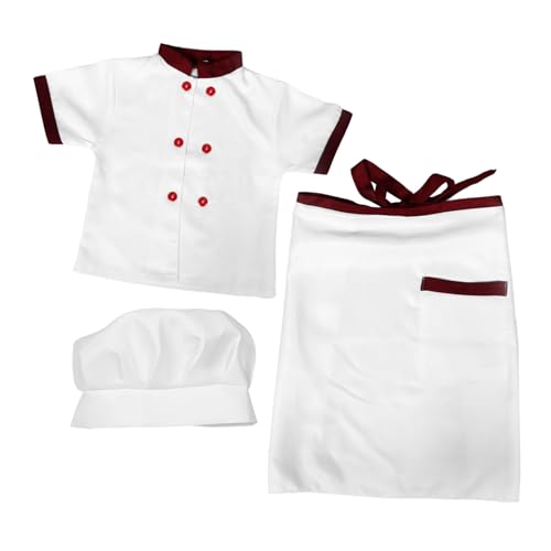 Beavorty 1 Satz Kochuniform für Koch-Rollenspielkostüm für Kochkostüm für Chef -Outfit für Trachtenkleidung backen Schürze Baumwolle Beavorty 1 Satz Kochuniform für Koch-Rollenspielkostüm für Kochkostüm für Chef -Outfit für Trachtenkleidung backen Schürze Baumwolle von Beavorty