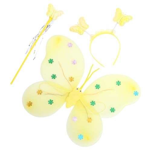 Beavorty 1 Satz Kostümset Schmetterlingsflügel für Haarreif Zauberstab Verkleidung für Karneval Halloween Themenpartys Langlebig Wiederverwendbar Batterie Beavorty 1 Satz Kostümset Schmetterlingsflügel für Haarreif Zauberstab Verkleidung für Karneval Halloween Themenpartys Langlebig Wiederverwendbar Batterie von Beavorty