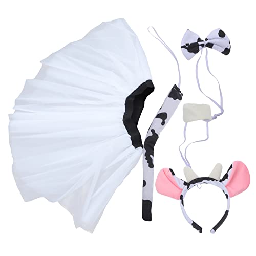 Beavorty 1 Satz Kuh Kostüm für Teiliges Cosplay Outfit mit Haarreif Fliege Rock Halloween Kostümpartys Rollenspiele Praktisch Beavorty 1 Satz Kuh Kostüm für Teiliges Cosplay Outfit mit Haarreif Fliege Rock Halloween Kostümpartys Rollenspiele Praktisch von Beavorty