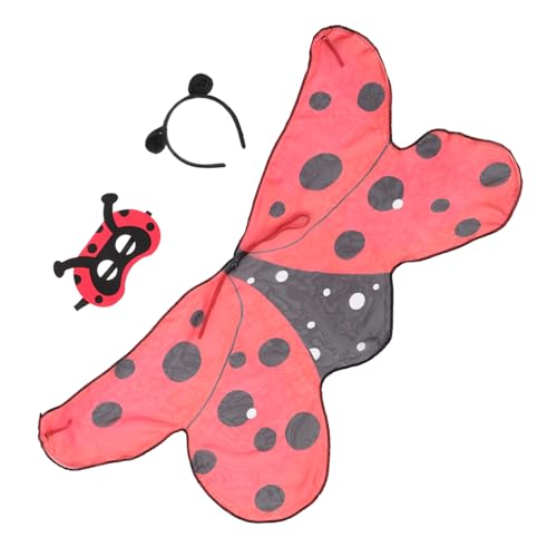 Beavorty 1 Satz Ladybug Kostüm Set für Flügeln Stirnband und Maske für Halloween Karneval und Rollenspiele Hautfreundlich und Beavorty 1 Satz Ladybug Kostüm Set für Flügeln Stirnband und Maske für Halloween Karneval und Rollenspiele Hautfreundlich und von Beavorty