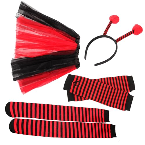 Beavorty 1 Satz Marienkäfer Bienenflügel Stirnband -Set Stolz Tutu Marienkäferstrümpfe Ballettröckchen Marienkäfer-Tutu-Rock Party Gefälligkeiten Kleidungsdekor Stoff Beavorty 1 Satz Marienkäfer Bienenflügel Stirnband -Set Stolz Tutu Marienkäferstrümpfe Ballettröckchen Marienkäfer-Tutu-Rock Party Gefälligkeiten Kleidungsdekor Stoff von Beavorty