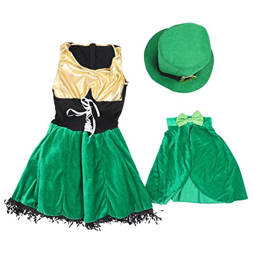 Beavorty 1 Satz Patrick's Day Damen Kostüm Kleid Grüne Performance Wear für Partys Cosplay Bühnenauftritte Waschbar und Wiederverwendbar für Festliche Anlässe Beavorty 1 Satz Patrick's Day Damen Kostüm Kleid Grüne Performance Wear für Partys Cosplay Bühnenauftritte Waschbar und Wiederverwendbar für Festliche Anlässe von Beavorty