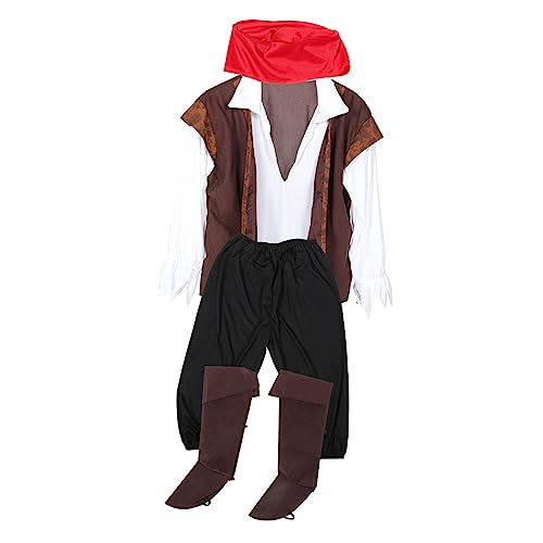 Beavorty 1 Satz Piratenkostüm für Männer Leichtes Cosplay Outfit für Halloween Bühnenaufführungen Partys Langlebig Wiederverwendbar für Rollenspiele Fotoshootings Beavorty 1 Satz Piratenkostüm für Männer Leichtes Cosplay Outfit für Halloween Bühnenaufführungen Partys Langlebig Wiederverwendbar für Rollenspiele Fotoshootings von Beavorty