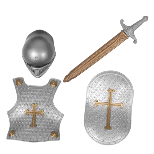 Beavorty 1 Satz Retro Ritter und Schild für Mittelalterliches Cosplay für Jungen und Mädchen für Rollenspiele und Mottopartys von Beavorty