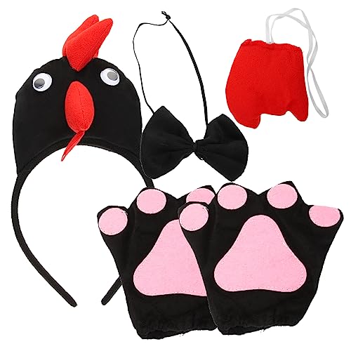 Beavorty 1 Satz Satz Tierkopfschmuck Requisiten Kostüm lustig Huhn Hühnerkostüm Hähnchen-Partyartikel Hühnchen nach Maß für PP Baumwolle Black Beavorty 1 Satz Satz Tierkopfschmuck Requisiten Kostüm lustig Huhn Hühnerkostüm Hähnchen-Partyartikel Hühnchen nach Maß für PP Baumwolle Black von Beavorty