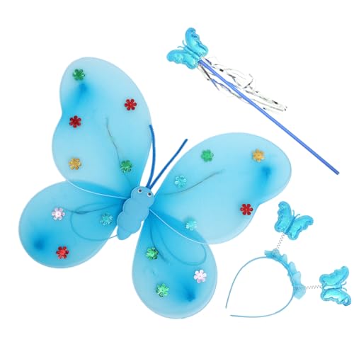 Beavorty 1 Satz Schmetterlingskostüm für Glitzernde Stirnband Feenstab LED Leuchtende Accessoires für Karneval Halloween Cosplay Partys Wiederverwendbar Langlebig Beavorty 1 Satz Schmetterlingskostüm für Glitzernde Stirnband Feenstab LED Leuchtende Accessoires für Karneval Halloween Cosplay Partys Wiederverwendbar Langlebig von Beavorty