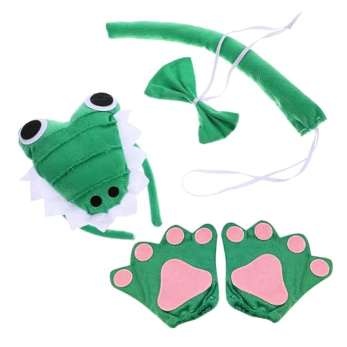 Beavorty 1 Set Alligator Stirnbänder Bowtie Und Handschuhe Set Halloween Cosplay -kostüme Halloween Dress Up Für von Beavorty
