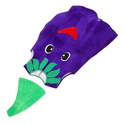 Beavorty 1 Set Schwamm Auberginenkostüm Auberginenkostüm Gemüse Halloween Auberginen Cosplay Kostüm Veggie Kindertag Kinderkostüm Party Performance Kostüm von Beavorty