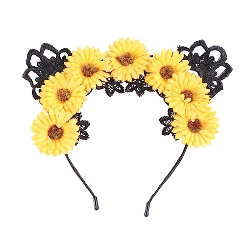 Beavorty 1 Stück Halloween-Stirnband halloween katzenohren sonnenblumen haarschmuck Katzenohren Haarband blumenhaarreif Halloween-Haar-Accessoires Sonnenblumen-Haarreifen Textil Yellow Beavorty 1 Stück Halloween-Stirnband halloween katzenohren sonnenblumen haarschmuck Katzenohren Haarband blumenhaarreif Halloween-Haar-Accessoires Sonnenblumen-Haarreifen Textil Yellow von Beavorty