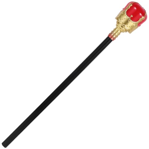 Beavorty 1 Stück Halloween-stab-Requisite: König-gehstock-kostüm, Zauberer-gehstock, Kinder, Frauen, Männer, Kostüm für Halloween, Cosplay, Party-zubehör von Beavorty