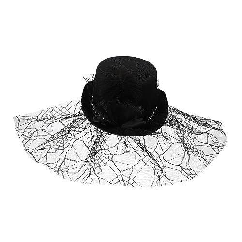 Beavorty 1 Stück Magischer Performance Hut für Damen Schwarze Kopfbedeckung Strapazierfähigem Vliesstoff für Kostümpartys und Halloween Veranstaltungen von Beavorty