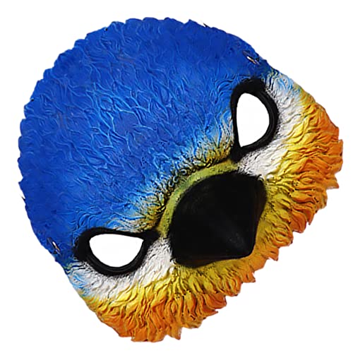 Beavorty 1 Stück Vogelkopfmaske Karneval liefert Halloween Kopfbedeckung Dinosaurier Schreimaske hallowen masks faschingsmasken lustige Maske in Tierform Party-Kopfschmuck PU-Schaum Blue von Beavorty