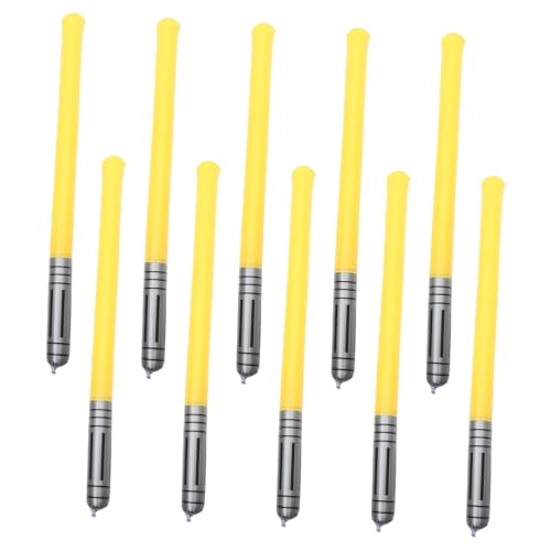 Beavorty 10 Stück Teiliges Aufblasbare Lichtschwerter PVC Gelb für Kindergeburtstag Halloween Cosplay Partyzubehör Schnelle Befüllung Langlebig und Leicht Bedienbar Beavorty 10 Stück Teiliges Aufblasbare Lichtschwerter PVC Gelb für Kindergeburtstag Halloween Cosplay Partyzubehör Schnelle Befüllung Langlebig und Leicht Bedienbar von Beavorty