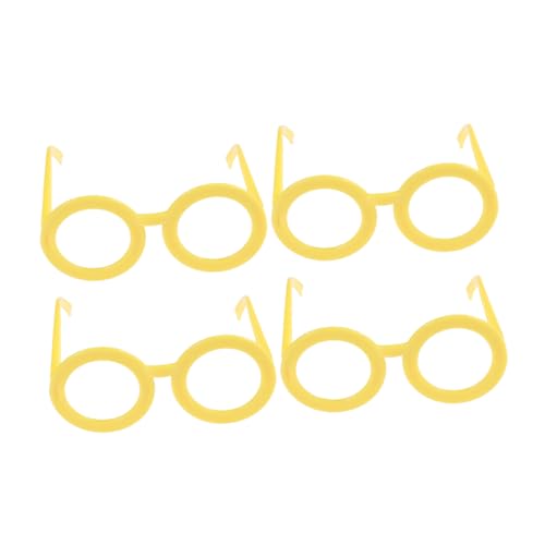 Beavorty 12 Stück rundes Brillengestell Kinderbrille ohne glas Brillengestell verkleiden kein Linsenbrillenrahmen Gelb Beavorty 12 Stück rundes Brillengestell Kinderbrille ohne glas Brillengestell verkleiden kein Linsenbrillenrahmen Gelb von Beavorty