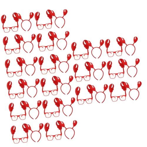 Beavorty 18 Sätze Krabbenaugenlinsenrefer Stirnband für Sonnenbrille Palmenfreunde Kostüm Krabben-Party-Ornamente Krabbenhaarzubehör Krabbengläser Cartoon-Haarband Vlies rot Beavorty 18 Sätze Krabbenaugenlinsenrefer Stirnband für Sonnenbrille Palmenfreunde Kostüm Krabben-Party-Ornamente Krabbenhaarzubehör Krabbengläser Cartoon-Haarband Vlies rot von Beavorty