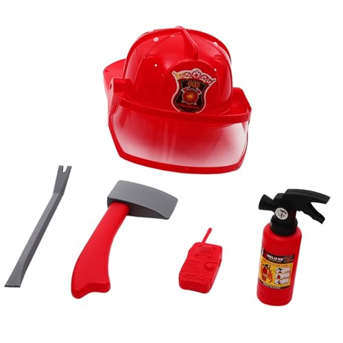 Beavorty Feuerwehrmann Kostüm Satz für Kinder Feuerwehrhut Werkzeuge Cosplay Rollenspiel für Jungen Kreatives Spielzeug für Indoor Outdoor Beavorty Feuerwehrmann Kostüm Satz für Kinder Feuerwehrhut Werkzeuge Cosplay Rollenspiel für Jungen Kreatives Spielzeug für Indoor Outdoor von Beavorty