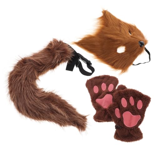 Beavorty 1Satz Fuchs Cosplay mit Maske Handschuhen Strapazierfähigem Material für Halloween Kostümpartys Kreatives für Themenanlässe Beavorty 1Satz Fuchs Cosplay mit Maske Handschuhen Strapazierfähigem Material für Halloween Kostümpartys Kreatives für Themenanlässe von Beavorty