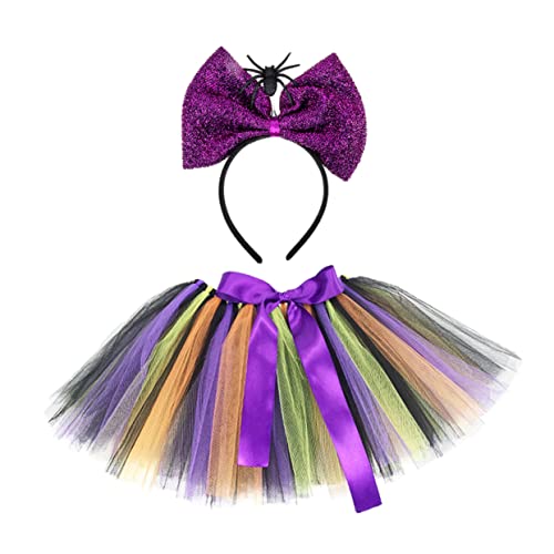 Beavorty 1Satz Halloween Kostümset für Teiliges Set mit Tutu Rock Spinnen Bow Stirnband für Cosplay Kostümpartys für Festliche Anlässe von Beavorty