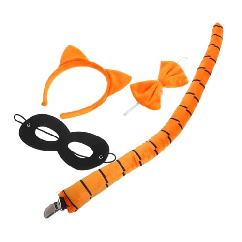Beavorty 1Satz Katzenohren Haarreifen für Teiliges Cosplay Kostüm mit Orangefarbenen Katzenohren und Schwarzem Augenmasken Zubehör Accessoire für Partys und Rollenspiele Beavorty 1Satz Katzenohren Haarreifen für Teiliges Cosplay Kostüm mit Orangefarbenen Katzenohren und Schwarzem Augenmasken Zubehör Accessoire für Partys und Rollenspiele von Beavorty